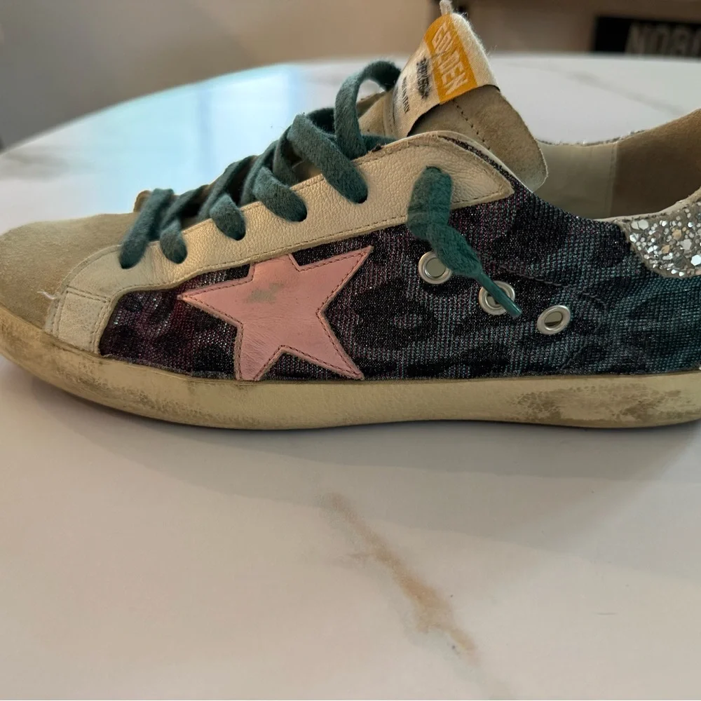 Low Top Golden Goose Glitter Sneakers